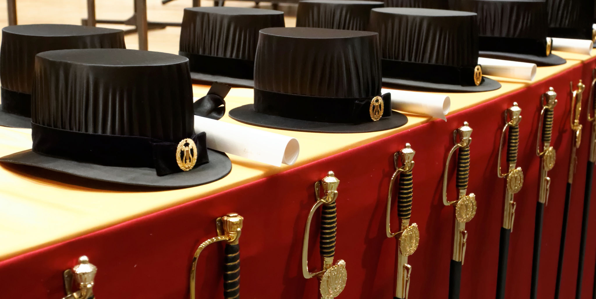 doktorshattar på rad